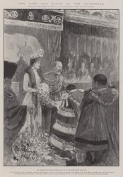 Der König und die Königin in der Guildhall